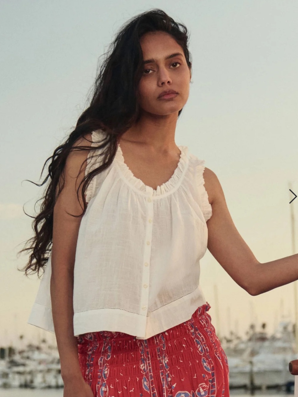 The Great Vignette White Women's Top